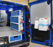 03_Cassetti trasparenti basculanti e struttura per sottopavimento su Talento