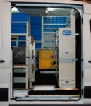 Accessori e mobili per furgone su mezzo per elettrauto