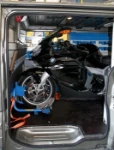 Allestimento furgone con moto BMW