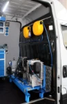 Allestimento Iveco daily per riparazione camion lato paratia