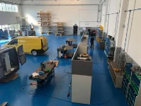 Immagini dall'alto dell'officina di Solaro di Syncro System