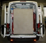 Rampa di carico chiusa sul Transit