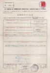 Registrazione camera di commercio 1960 : nasce Francom