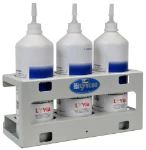 Telaio in alluminio per bottiglie da montare nel furgone