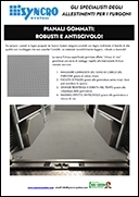 Volantino nuovi pianali per furgoni finitura gommata