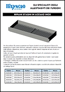 Ripiani inox per liquidi per allestimento furgoni